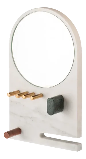 Marble Moody Jewelry Door Mirror by Cecilia Alemagna for Kimano