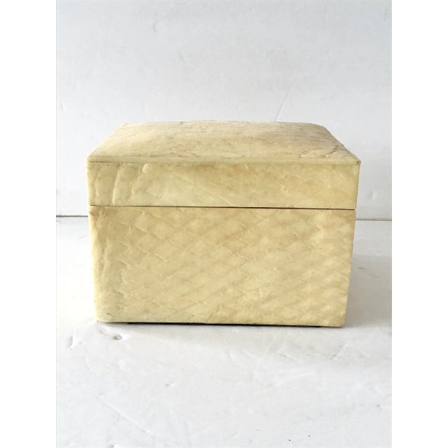 Modern 1960s Snake Skin Covered Box For Sale - Image 3 of 9
