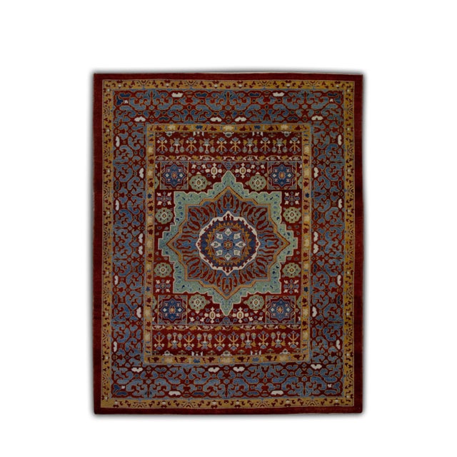 Textile Modern Turkish Fine Woven Oushak Rug 8'2" x 10' For Sale - Image 7 of 7