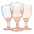Icy Pink Goblets- Set of Four For Sale