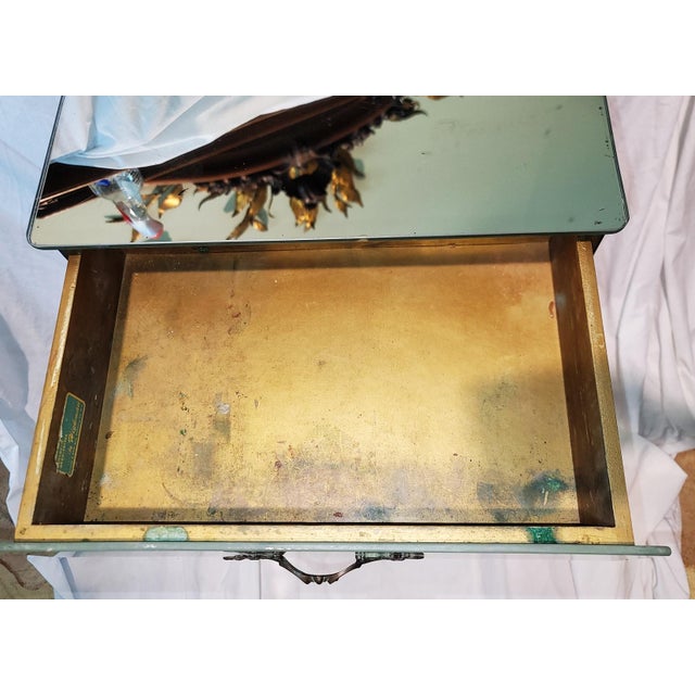 1950s Mirrored Midcentury Chest Nightstand by Hickman For Sale - Image 9 of 11