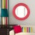 Bergman features a round frame characterized by a textured ribbed frame. It is then painted with our custom glossy hot...