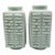 Qing Dynasty (Daoguang Reign) Greenish/Blueish Glaze Cong-Shaped Vases For Sale