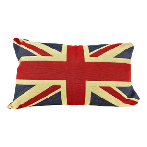 Large British Union Jack Flag Bolster Pillow With Insert - Made in U K