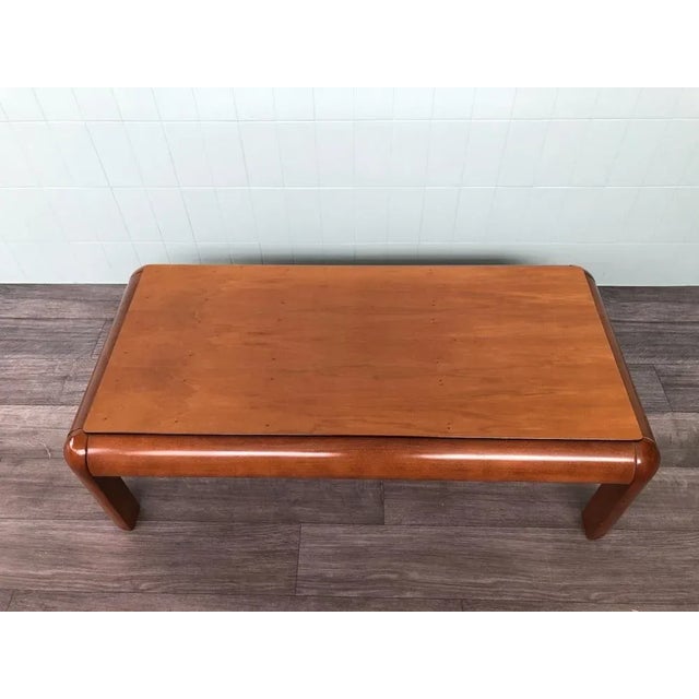 Coffee Table in Beech, Italy, 1970s For Sale - Image 6 of 8