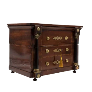 1820 French Empire Mahogany Tantalus Box