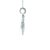 Traditional 14k White Gold 1.26ct Diamond Circle Pendant on Adjustable 16"-18" Chain For Sale - Image 3 of 5