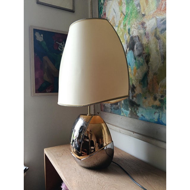 French Ceramic Table Lamp, 1980s For Sale - Image 4 of 17