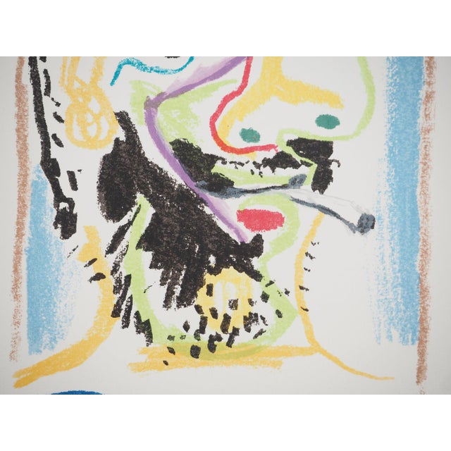 Pablo Picasso, The Taste of Happiness, Portrait with Cigarette, Lithograph For Sale - Image 5 of 6