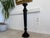 Beautiful pedestal, column, flower table. Dimensions: Height x Width x Depth 104 x 24 x 24. Elegant antique walnut column....