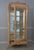 Pair French Style Gold Wash Corner China Cabinets For Sale - Image 4 of 18