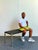 Black Vintage Ralph Lauren Woven Leather Bench For Sale - Image 8 of 15