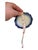 Metal Vintage/Antique German Cobalt Flow Blue/Gold Demitasse Mini Teacup & Saucer For Sale - Image 7 of 8