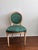 1960s Vintage Louis XVI Malachite Side Chair For Sale - Image 5 of 10