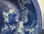 Japanese Antique Japanese Blue & White Mottled Flower Stencil Ware Porcelain Meiji Bowl For Sale - Image 3 of 5