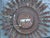 Mid-Century Modern Mid 20th century Spanish Gilt Metal Semi-Flush Sunburst Light Fixture with Star Motifs For Sale - Image 3 of 12