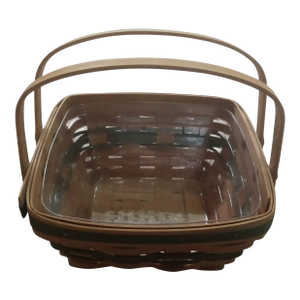 1990s Longaberger Berry Basket With a Clear Insert