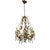 Italian Florentine Tole Chandelier, Italy, 1950s For Sale - Image 12 of 12
