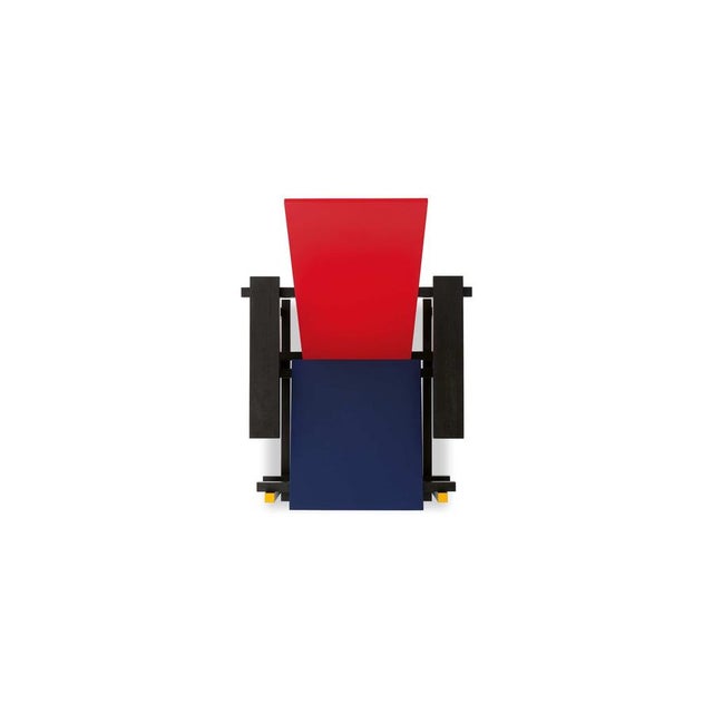 Not Yet Made - Made To Order Red and Blue Armchair by Gerrit Thomas Rietveld for Cassina For Sale - Image 5 of 10