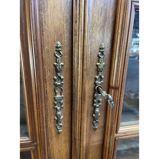Brown Renaissance Style Walnut Showcase For Sale - Image 8 of 9