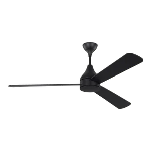 Barbara Barry by Visual Comfort Fan Streaming 60" LED Ceiling Fan in Midnight Black