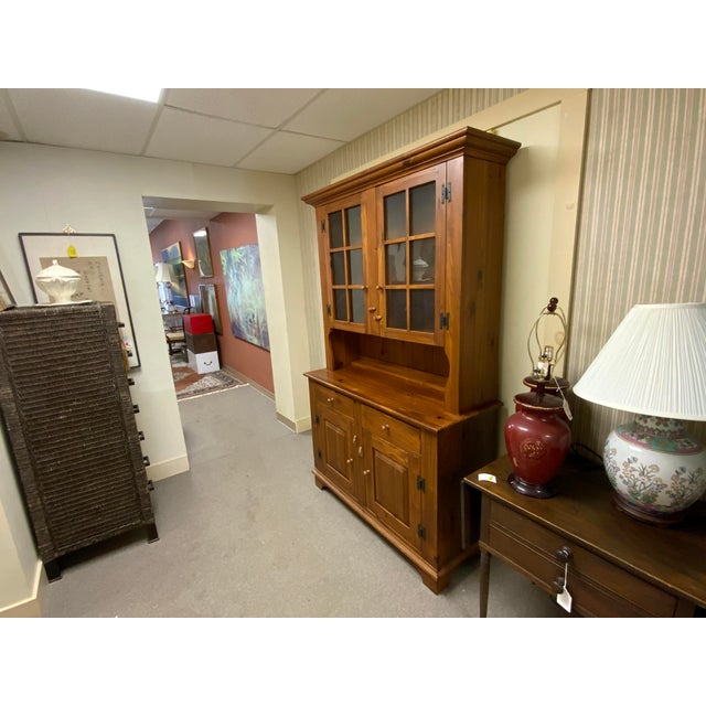 American Late 20th Century Ethan Allen Pine Cabinet For Sale - Image 3 of 14
