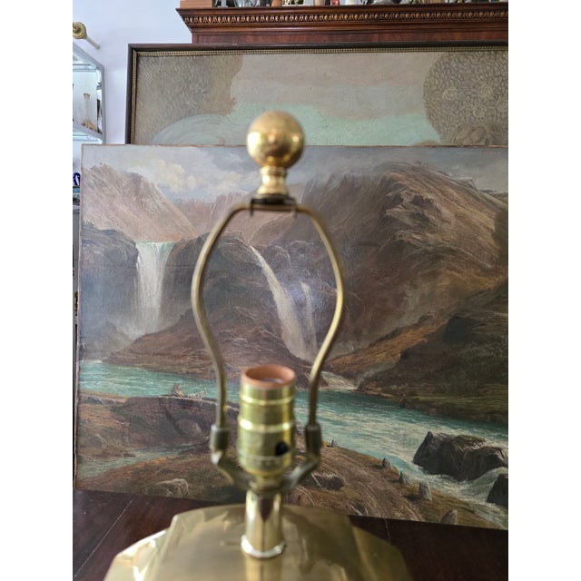 Metal Vintage Mid Century Modern Jonathan Adler Style Lamps - a Pair For Sale - Image 7 of 10