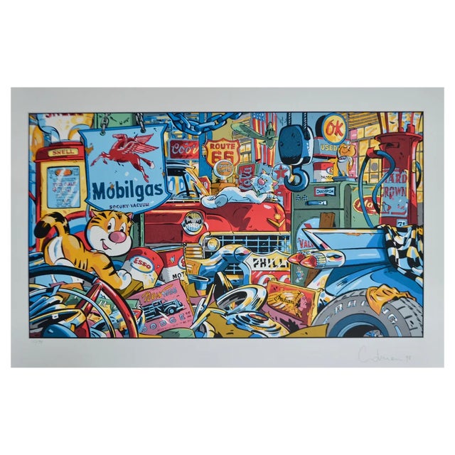 Stéphan Colman, Billy the Cat, 1998, Silkscreen For Sale