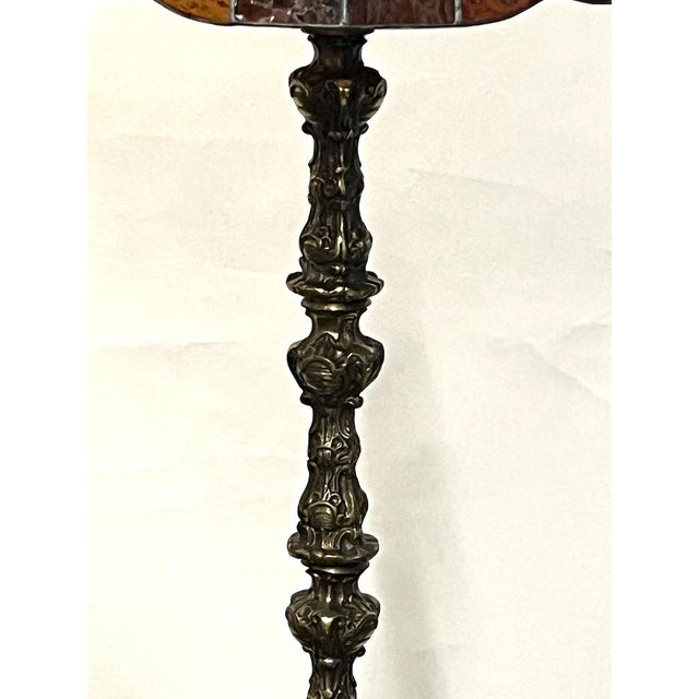 Brass Floor Lamp in the style of Tiffany, 1950s For Sale - Image 6 of 14