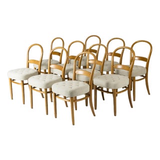 Dining Chairs by Carl-Axel Acking, Set of 10 For Sale