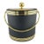 Vintage Black & Gold Ice Bucket – Mid-Century Modern Barware For Sale