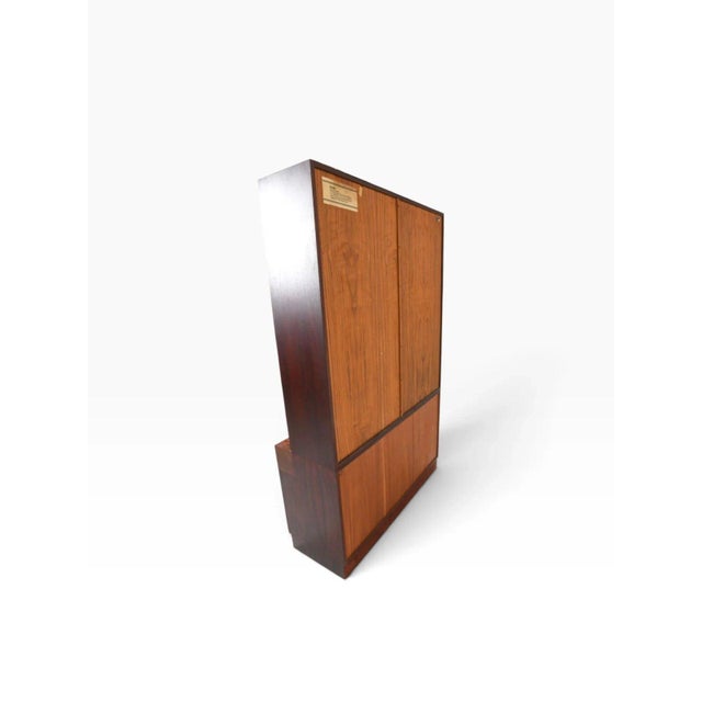 Omann Jun Møbelfabrik Mid 20th Century Danish Modern Rosewood Hutch Bookcase by Omann Jun, Model 10 | Glass Doors For Sale - Image 4 of 11