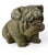 Vintage English Bulldog Garden Ornament Dog Statue With Weathered Patina For Sale - Image 11 of 12