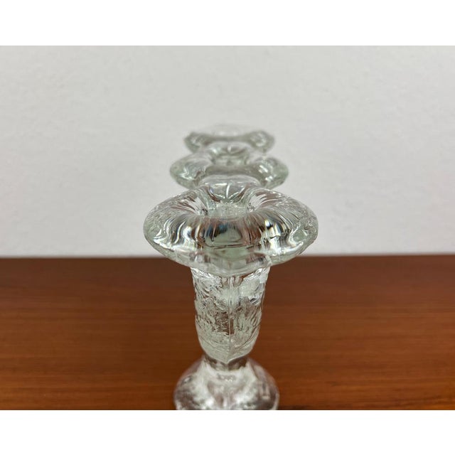 Vintage Swedish Glass Candleholder from Pukeberg, 1970s For Sale - Image 4 of 17