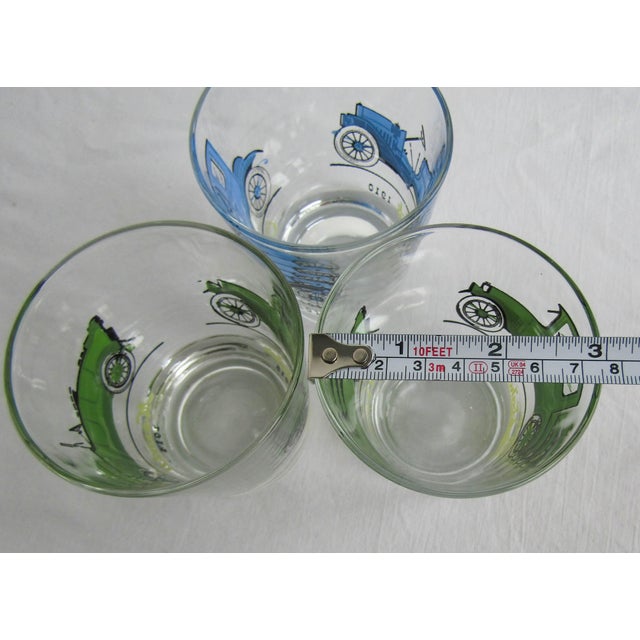 Vintage Hazel Atlas Studebaker and Buick Car Rocks Glasses - Set of 3 For Sale In New York - Image 6 of 7