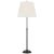 Suzanne Kasler by Visual Comfort Signature Wyatt 29" Buffet Lamp in Bronze with Linen Shade For Sale