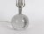 Smaller Clear Crystal Globe Bullicante Table Lamp by Vetreria Archimede Seguso. Featuring a hand crafted transparent glass...