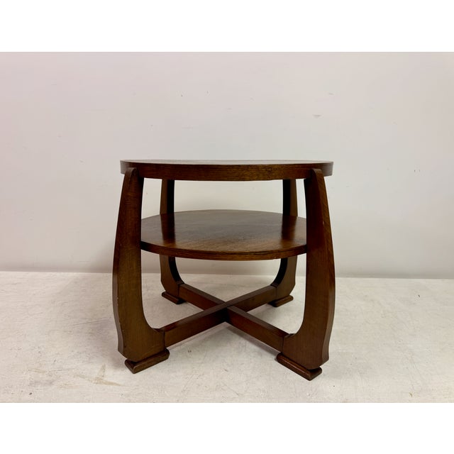 1930s Dutch Art Deco Amsterdam School Coffee Table, 1930s For Sale - Image 5 of 11