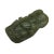 Dark Green Jade Pendant With Standing General Guan, Kwan Kong Figure For Sale - Image 4 of 6