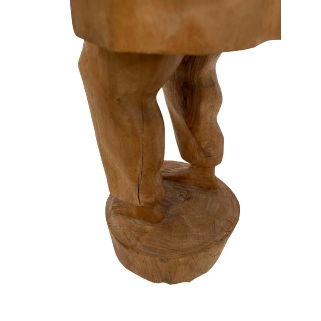 Vintage Wooden Hand-Carved Wooden Pilgrim, Beggar For Sale - Image 10 of 12