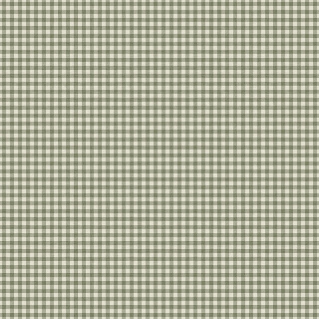 Transitional Stoffer Home x Cloth & Company Bernadette Ruffle Drum Ottoman in Laurel Mini Gingham For Sale - Image 3 of 4