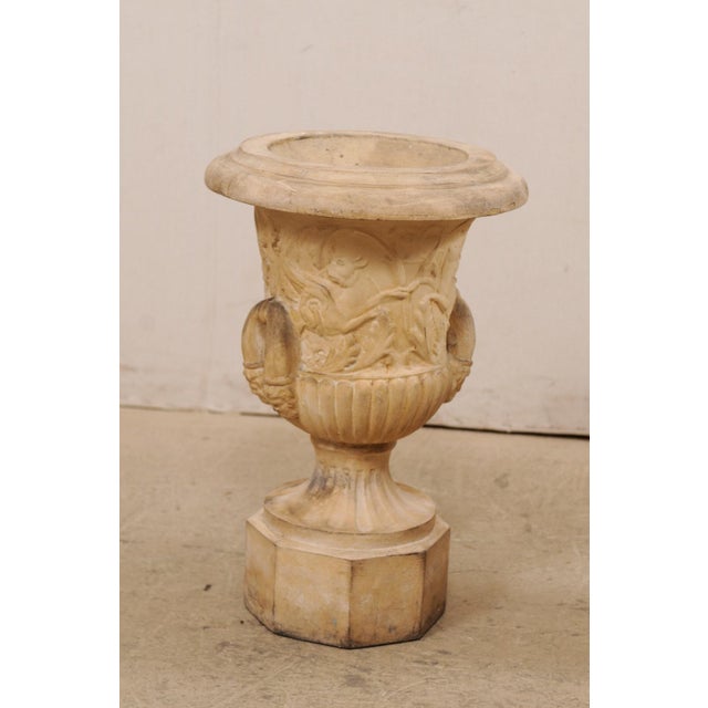 Antique English Pair Terracotta Garden Urns For Sale In Atlanta - Image 6 of 10
