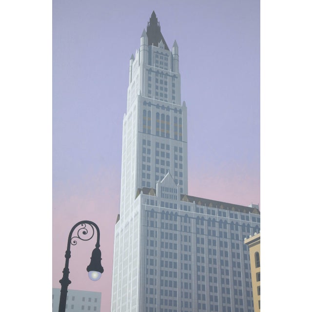 Woolworth. An original painting by Lynn Curlee This,painting was used as an illustration in skyscraper, an award winning...