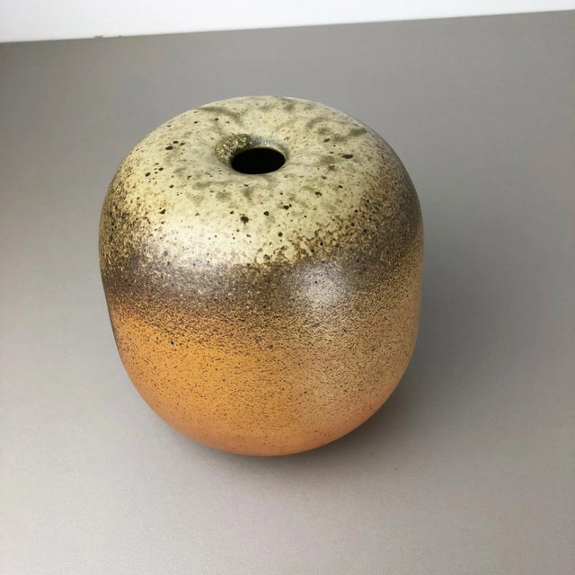 Abstract Ceramic Studio Pottery Vase Object by Horst Kerstan, Kandern, Germany, 1980s For Sale - Image 4 of 14