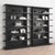 Cabinet in charcoal grey oak veneer. Its clean, contemporary structure provides space to store and display books,...