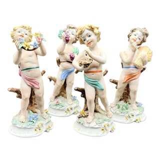 4 Seasons Putti from S.N.R.F, 1960s, Set of 4 For Sale