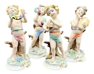 4 Seasons Putti from S.N.R.F, 1960s, Set of 4