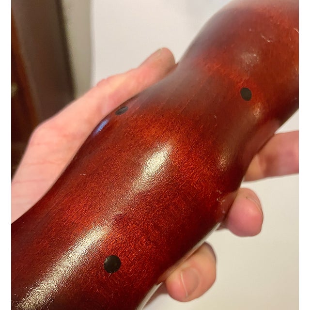 1980s Postmodern Hand-Turned Wooden Pepper Mill by Robert Wilhelm For Sale - Image 10 of 10