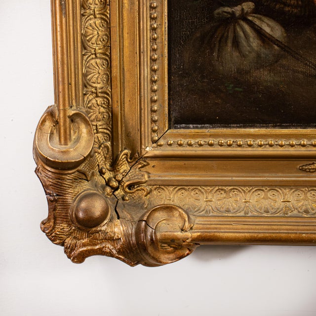 Mid-19th C. Oil on Canvas in the Manner of Johann Georg Meyer Von Bremen (German, 1813-1886) For Sale - Image 12 of 16