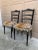 A Pair of Ebonized Opera Chairs in Tiger Upholstery For Sale - Image 4 of 14